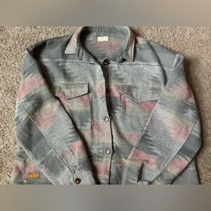 Simply Southern Gray and Pink Jacket